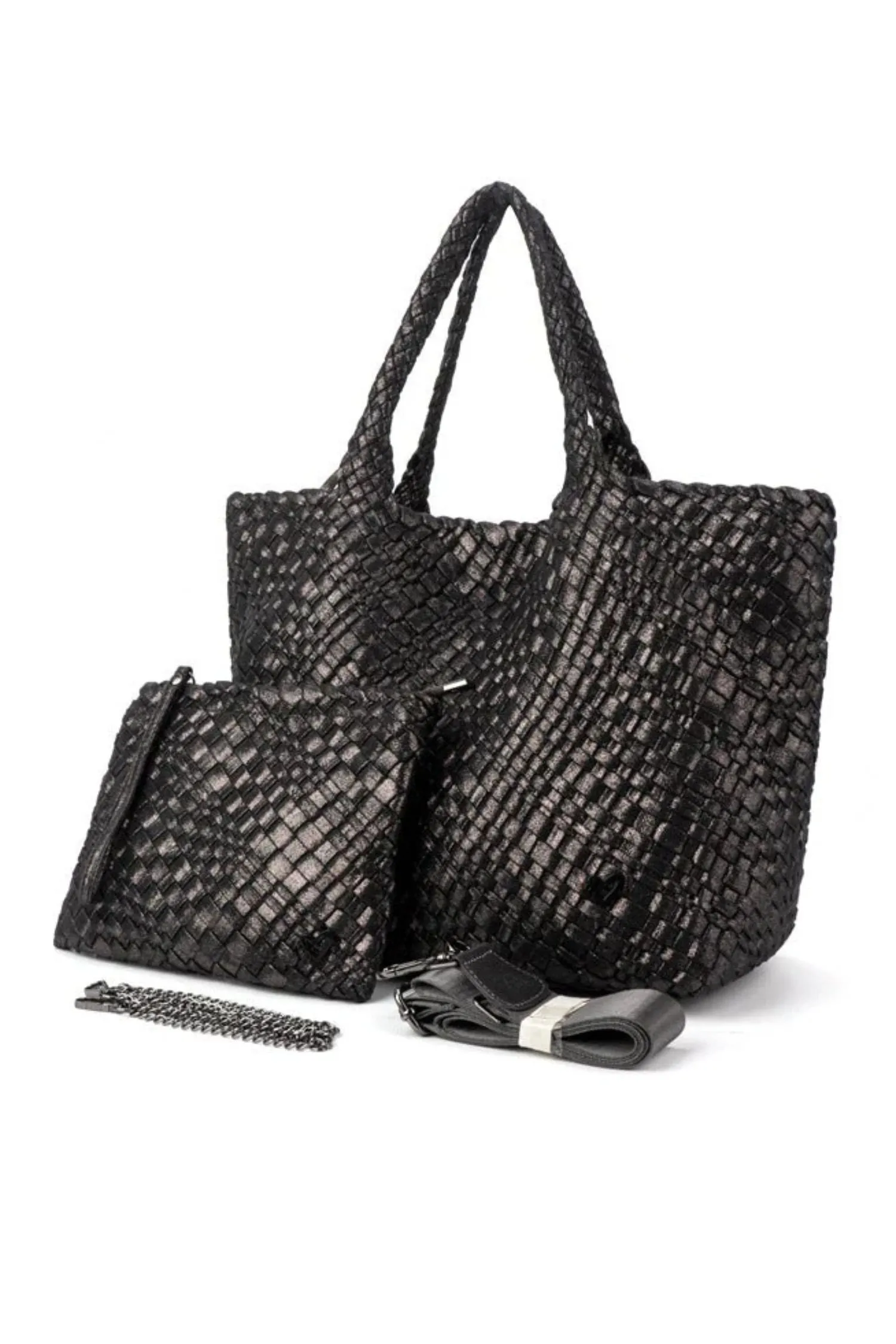 preneLOVE Large Woven Handbag - Style London