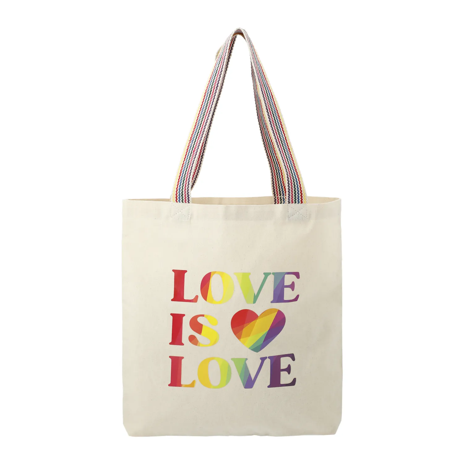 Rainbow Recycled 6 oz. Cotton Convention Tote