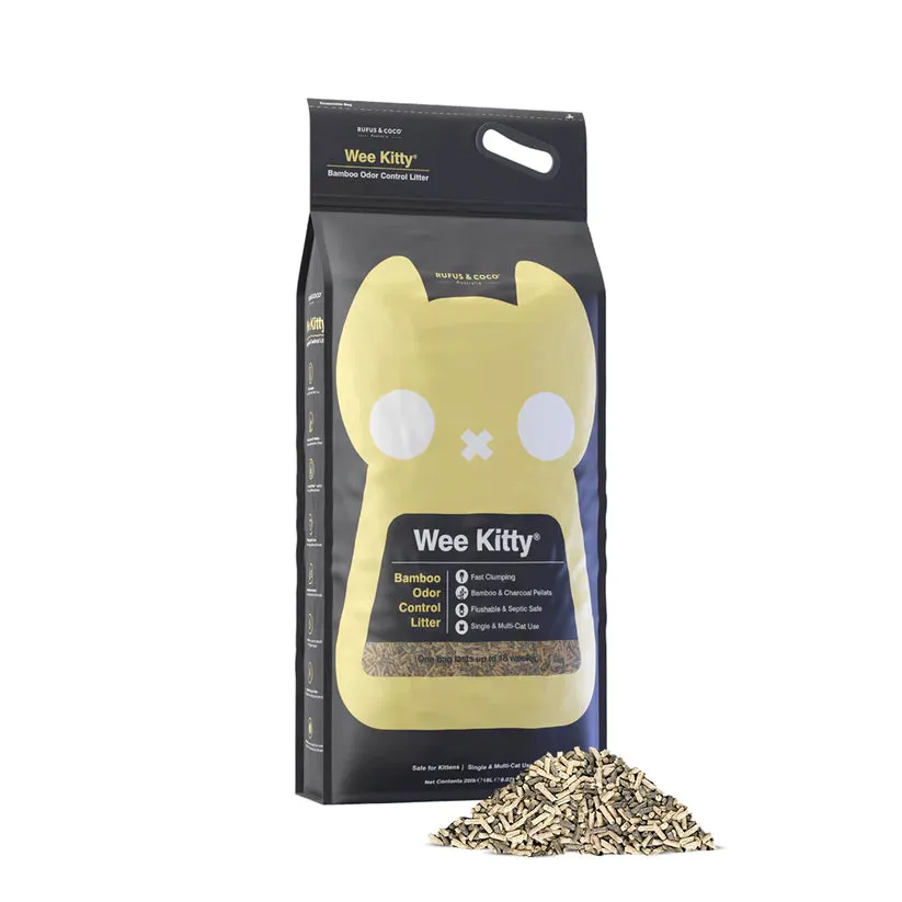 Rufus & Coco Wee Kitty Bamboo Clumping Cat Litter