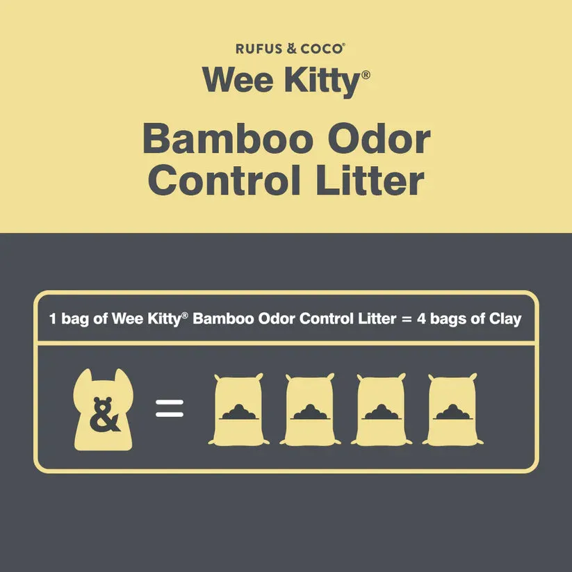 Rufus & Coco Wee Kitty Bamboo Clumping Cat Litter