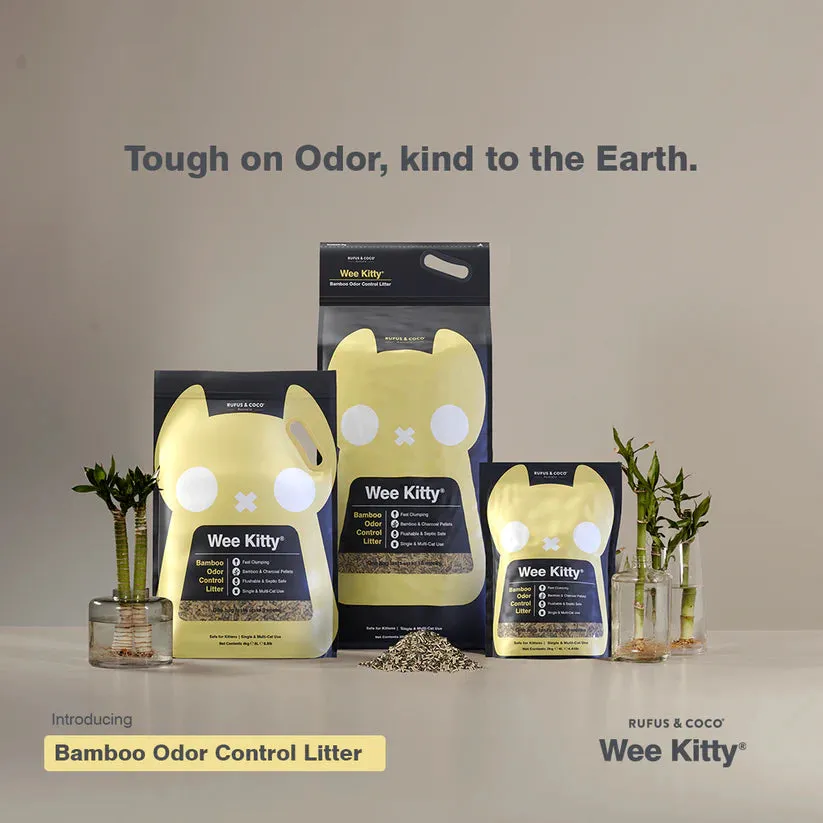 Rufus & Coco Wee Kitty Bamboo Clumping Cat Litter