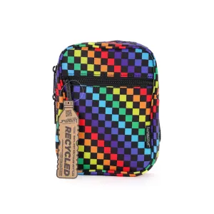 Sidekick Sling | Recycled RPET | Indy Rainbow Check