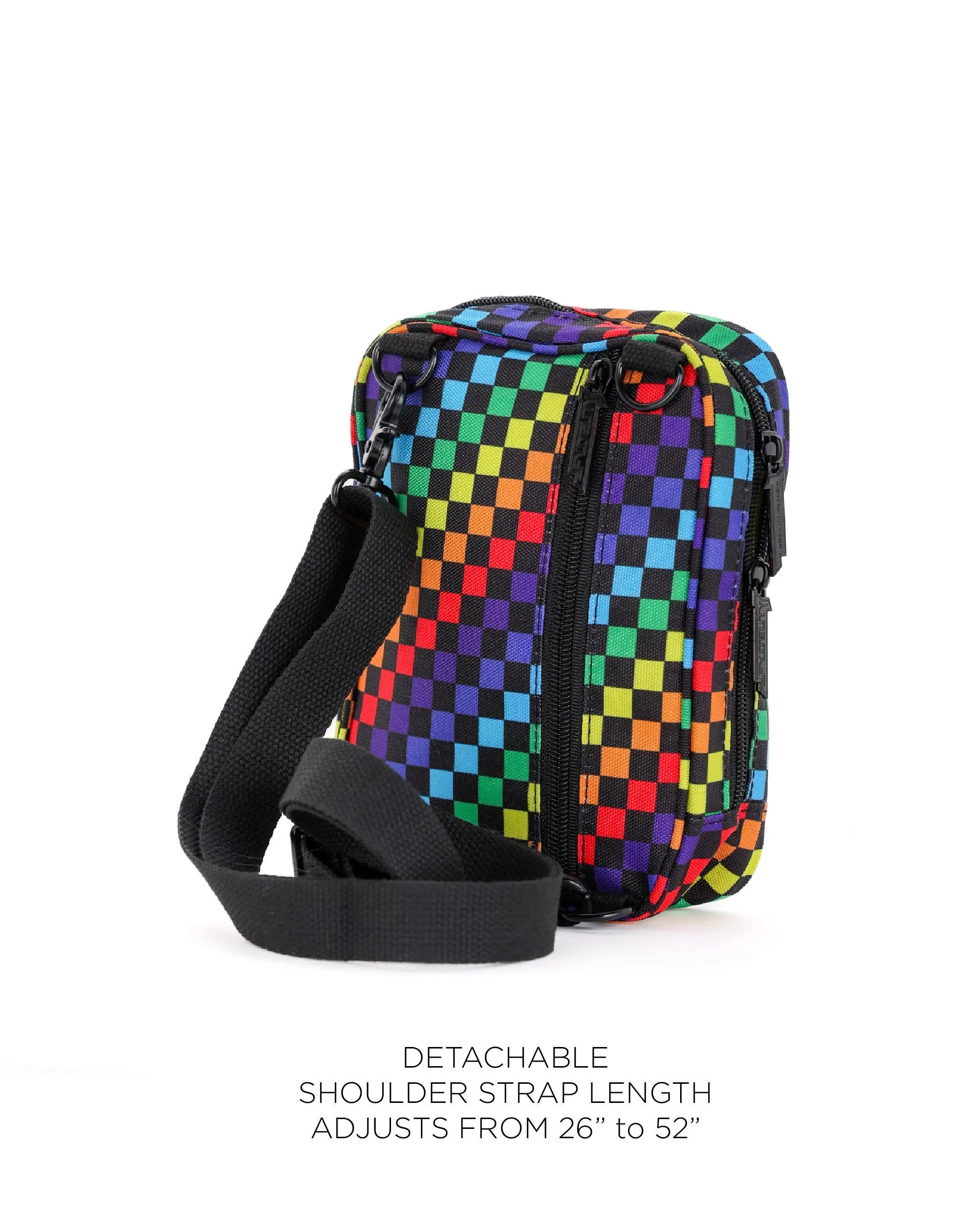 Sidekick Sling | Recycled RPET | Indy Rainbow Check