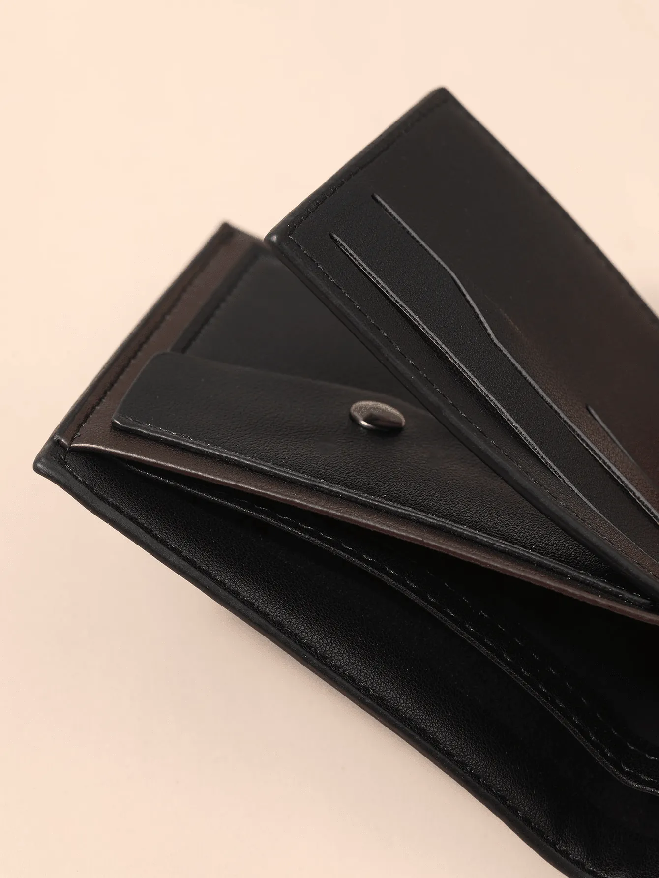 Simple Short Wallet With Coin Pocket Bag Present Business Casual