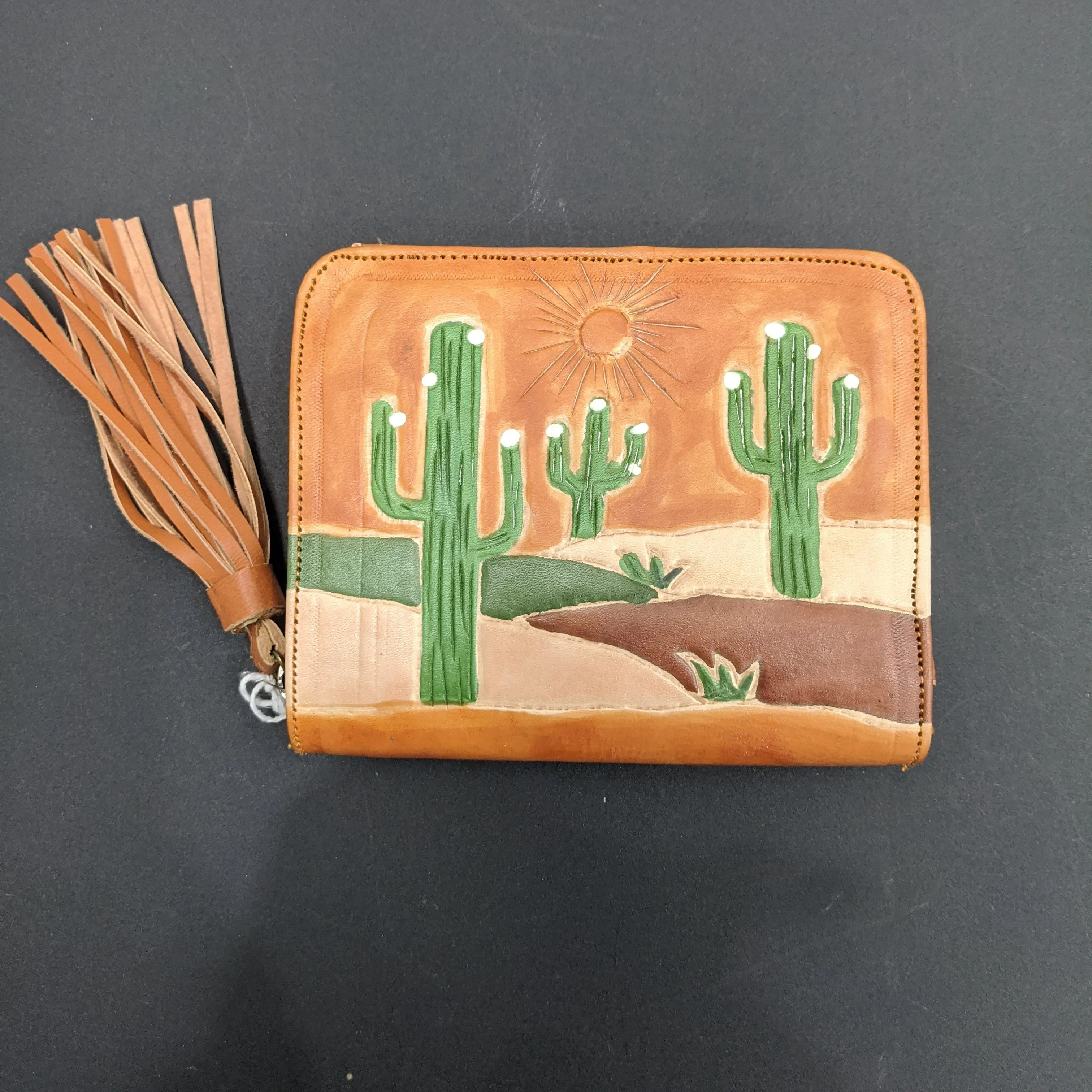 Small Cactus Wallet Tan