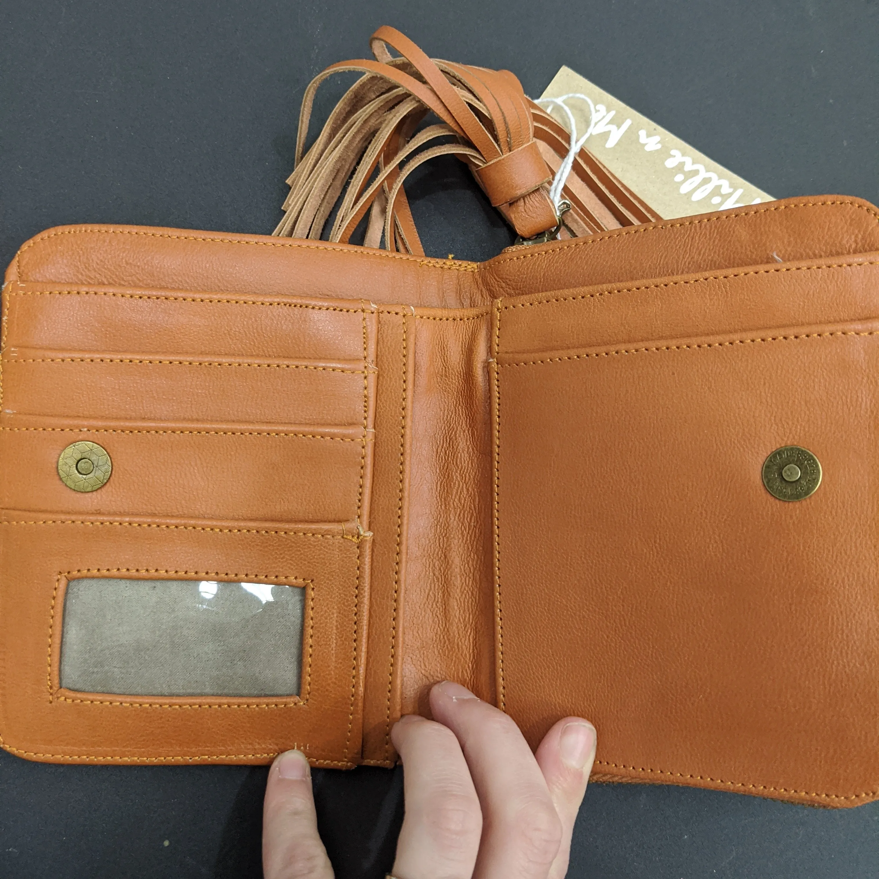 Small Cactus Wallet Tan