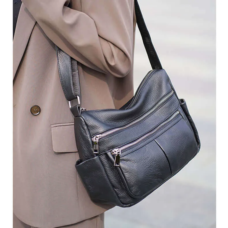 Stylish Leather Shoulder Crossbody Bag