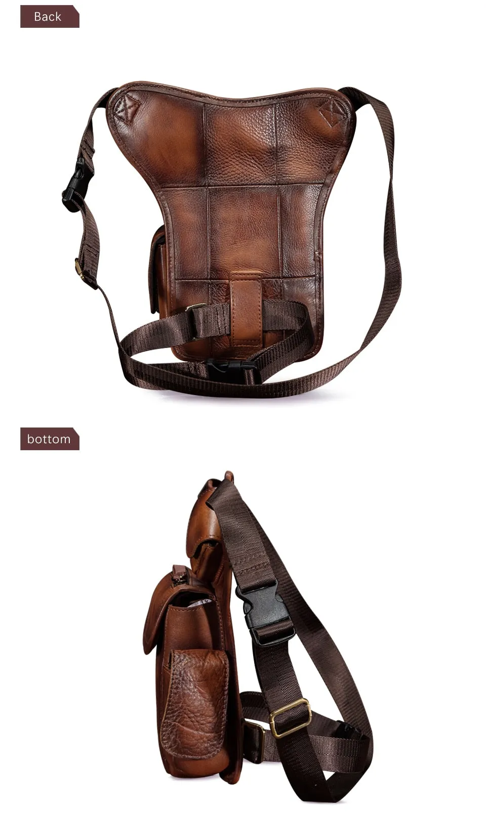 TEEK - Real Leather Multifunction Drop Leg Bag | Various