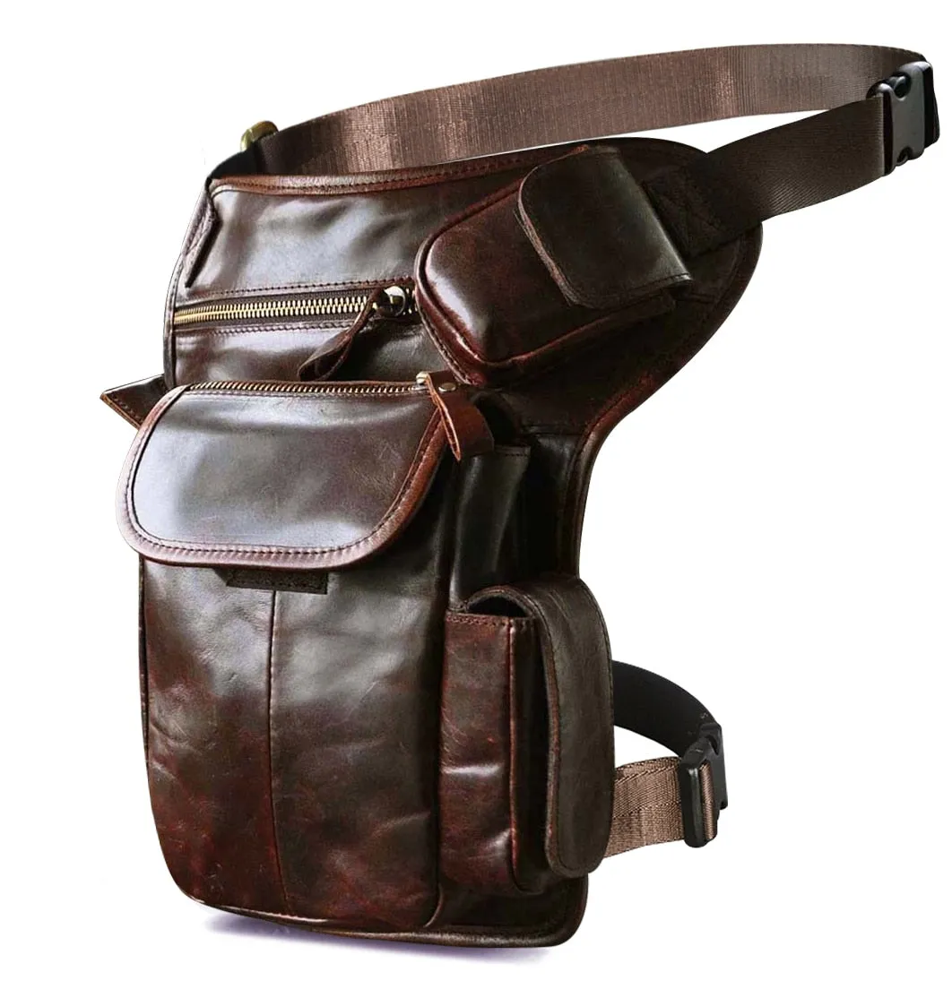 TEEK - Real Leather Multifunction Drop Leg Bag | Various