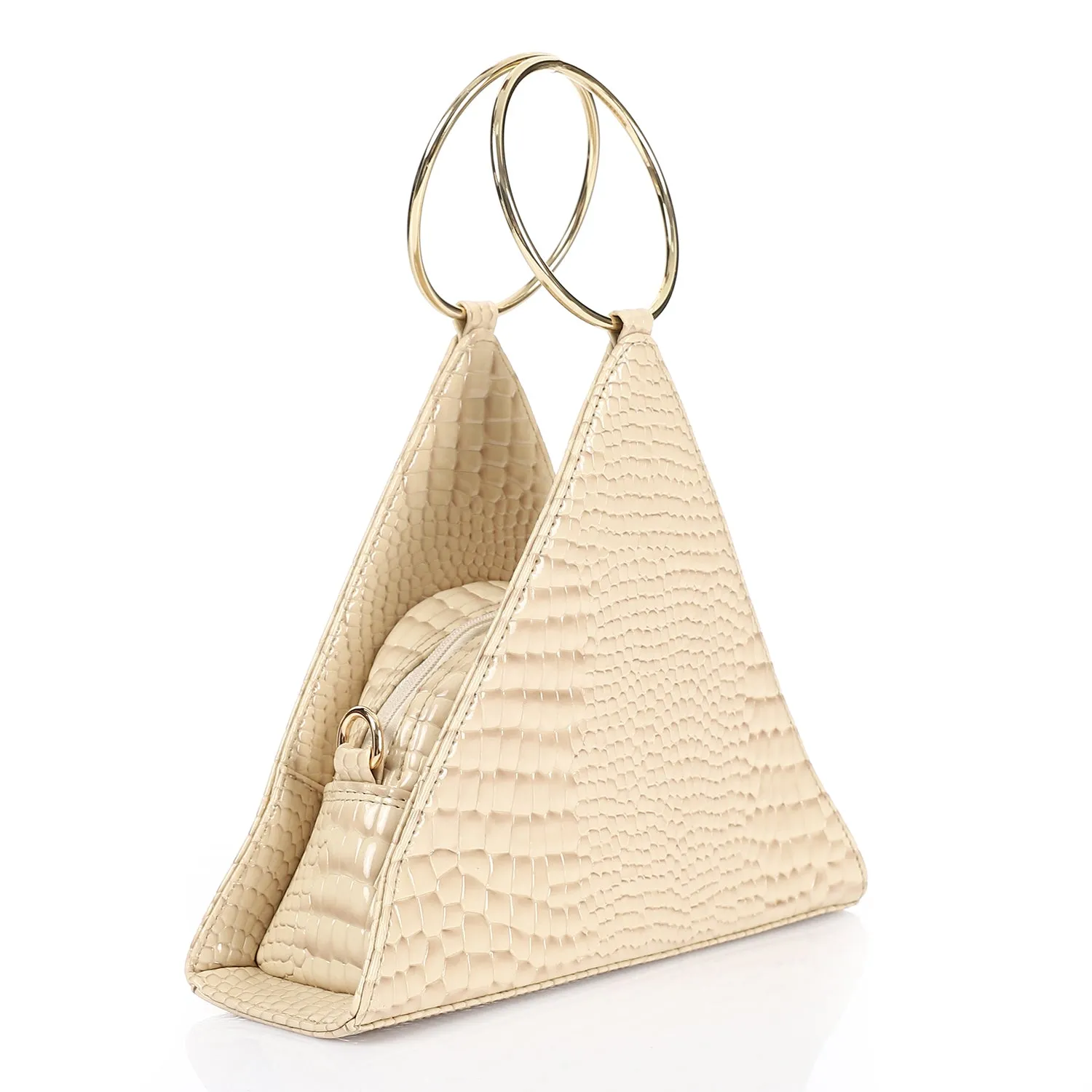 Triangle trendy essential hand bag