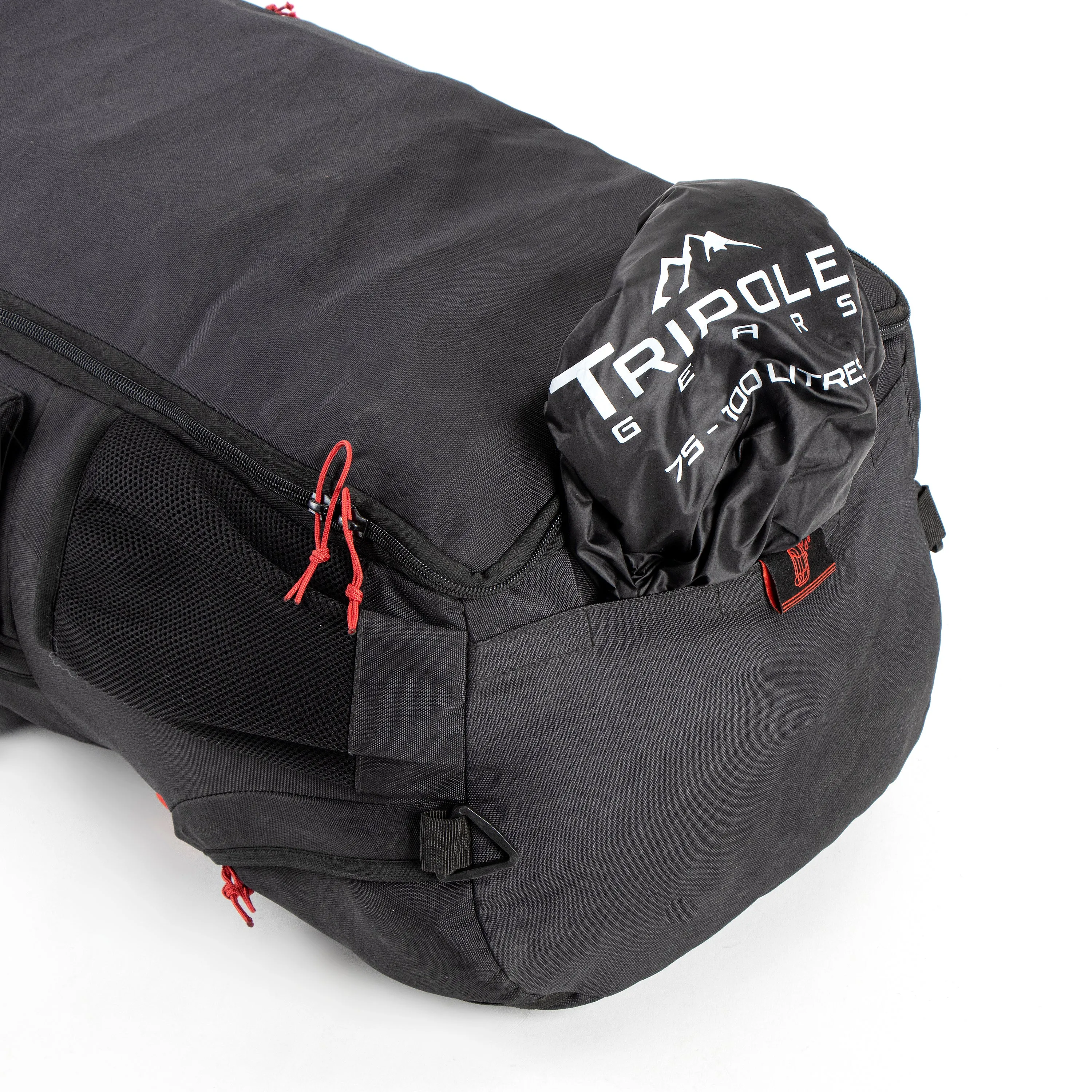 Tripole Voyager Rucksack and Backpack for Travelling with Detachable Bag | 55 Litres | Black