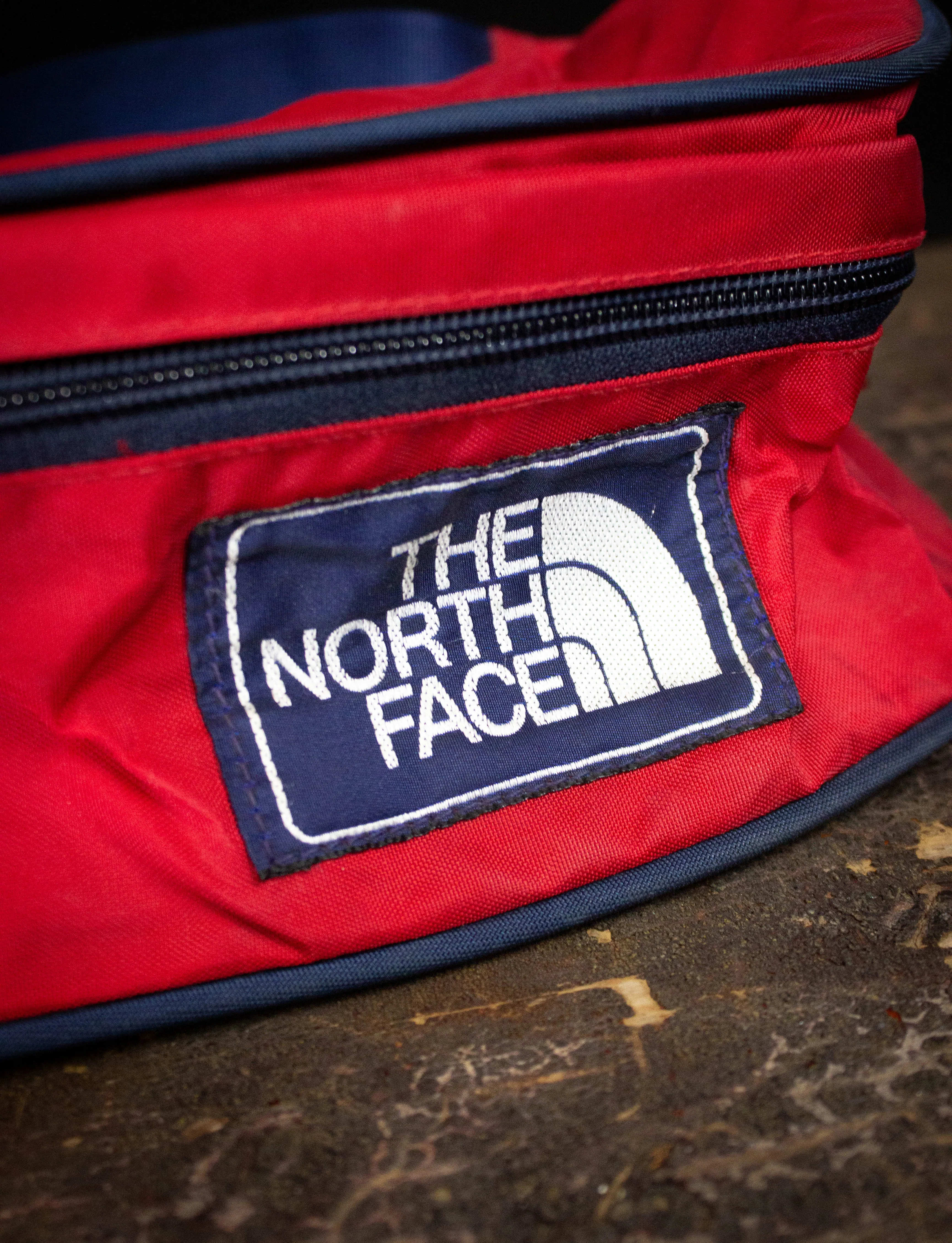 Vintage 80s North Face Red Nylon Fanny Pack