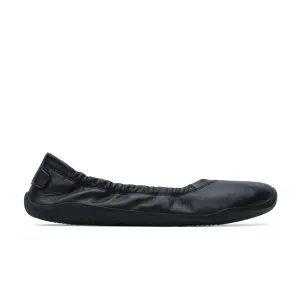 Vivobarefoot Primus Asana Yin Ballerina Leather Womens Obsidian