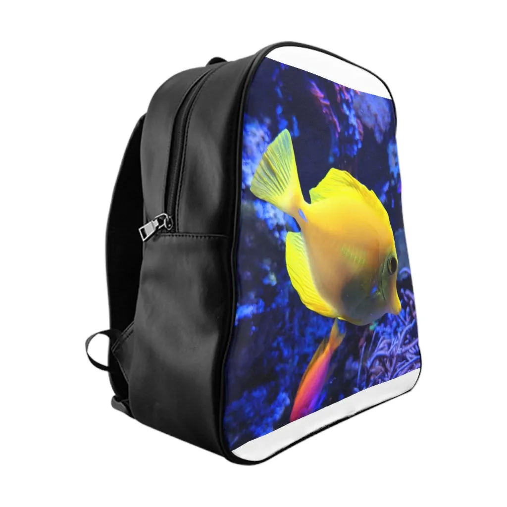 Yellow Fish School Backpack