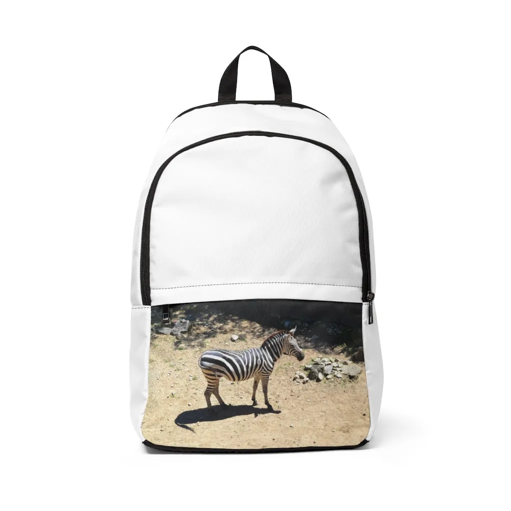 Zebra Unisex Fabric Backpack