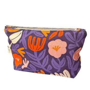 Zip Pouch - Petals Purple